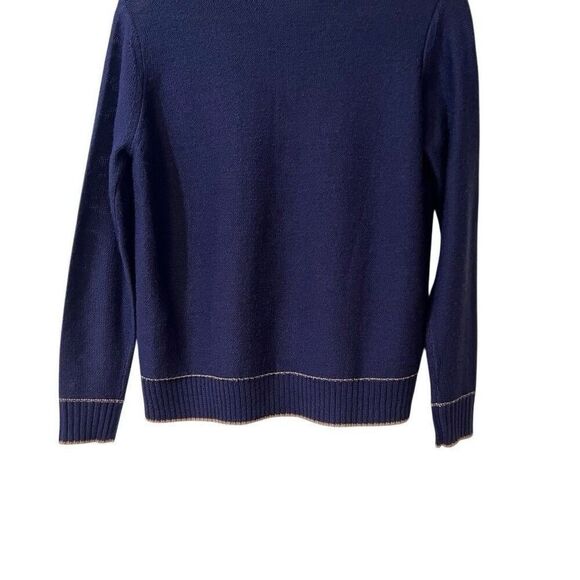 April Cornell Cardigan Sweater Women XS Cottage Embroidered Wool Blend Cute - Picture 11 of 12